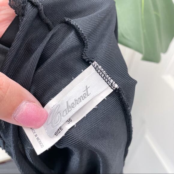 Cabernet Vintage Black Lace Cami Lingerie 36 - Picture 7 of 9